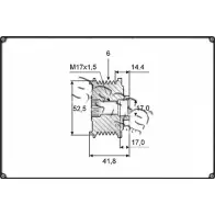 Шкив генератора 3EFFE GROUP F0199G 1420432325 NK0R 1 SS5DY
