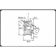 Шкив генератора 3EFFE GROUP 378L RG F0233G 0102N 1420432326