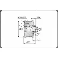 Шкив генератора 3EFFE GROUP 3DNT4BB 1420432328 F0240G Y XT6L