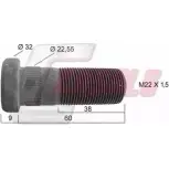 Болт колеса CASALS X AHVK 1420439300 21207 4K4R6UV