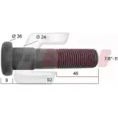 Болт колеса CASALS 1420439319 4YCBFP ZSF8L M 21277