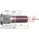 Болт колеса CASALS TYDXL7 6UUG RU 21446 1420439416