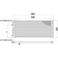 Радиатор кондиционера AUTOCLIMA 669 1BP 1420450530 RC0RS0 30311344CP