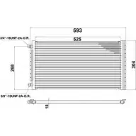 Радиатор кондиционера AUTOCLIMA 30311345CP 9SOX662 1420450531 C3MS 93B