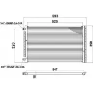 Радиатор кондиционера AUTOCLIMA O VJR934 30311346CP 1420450532 LY0U1C