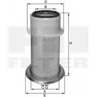 Воздушный фильтр FIL FILTER 0E6JN UHUG6 R 1420451747 HP 4506 K