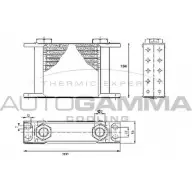 Масляный радиатор двигателя AUTOGAMMA 46BK G 1420453389 KK6VKS 104332