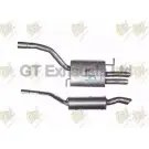 Задний глушитель GT EXHAUSTS GVW758 Volkswagen Passat (B6) 4 Универсал 1.9 TDI 105 л.с. 2005 – 2010 6HMM9M W UJQH