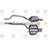 Задний глушитель GT EXHAUSTS GVW759 2Z DJSW ZXKBGEY Volkswagen Passat (B6) 4 Универсал 2.0 TDI 16V 140 л.с. 2005 – 2010