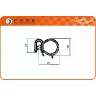 Уплотнитель двери FARE SA OI8 CO QK6IQ4 1420500257 1329