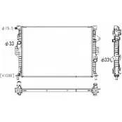 Радиатор охлаждения двигателя ORDONEZ 2064117 4B1KG FTSS H 1420502361