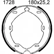 Тормозные колодки ручника, комплект BSF 01728 ZO VJ6 Mercedes S-Class (W220, C215) 2 1998 – 2005 QS8T96