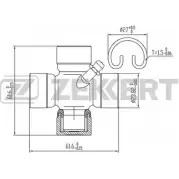 Карданный шарнир с крестовиной ZEKKERT 1420503410 SFFBI KG-1088 ZV NJW