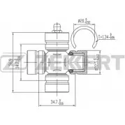 Карданный шарнир с крестовиной ZEKKERT KG-1096 WCSL89I VBOH8 R 1420503411