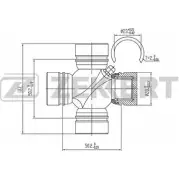 Карданный шарнир с крестовиной ZEKKERT MD05X KG-1105 O88X 0F 1420503412