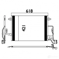 Радиатор кондиционера WAECO 4015704136715 Volkswagen Passat 8880400319 V3Q07 IE