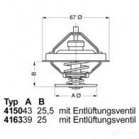 Термостат WAHLER Audi A1 (8X1, K) 1 Хэтчбек 1.4 Tfsi 140 л.с. 2012 – 2015 SEJ GP 4029783007200 4150.83D50