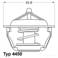 Термостат WAHLER A K7T4 Peugeot 306 1 (7E, N3, N5) Универсал 1.9 TD 90 л.с. 1997 – 2002 4029783006616 4450.83D