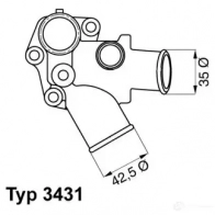 Термостат WAHLER A86ADP U 4029783005657 3431.80D Fiat Bravo