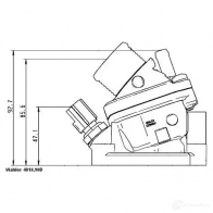 Термостат WAHLER 4818.90D 4029783008559 Volvo S60 1 (384) Седан 2.4 D 163 л.с. 2005 – 2009 M X48H14