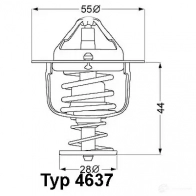 Термостат WAHLER 4 N6ERWU 4029783008105 4637.88D Mitsubishi Lancer 9 (CS) 2001 – 2007