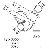 Термостат WAHLER 3378.80 4029783002069 Hyundai Matrix 0E N8HYX