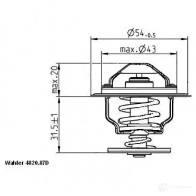 Термостат WAHLER 4820.87D P LMYE4V 4029783008047 865580