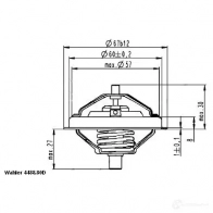 Термостат WAHLER 6 IANR 4029783008856 4488.80D0 Volkswagen New Beetle (1Y7) 1 Кабриолет 2.5 150 л.с. 2005 – 2010