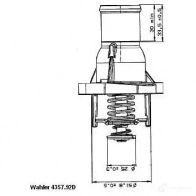 Термостат WAHLER 0JR KEKX Opel Corsa (D) 4 Хэтчбек 1.6 Turbo (L08. L68) 150 л.с. 2007 – 2014 4357.92D 4029783009624