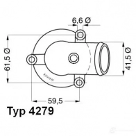 Термостат WAHLER Mercedes Vito (W638) 1 Фургон 9 FU7SY 4279.87D 4029783007873