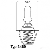 Термостат WAHLER 3469.91D 3ETZ 2 865205 4029783006999