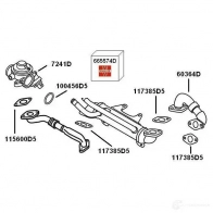 Трубка клапана EGR WAHLER 60364D 1D4QE C 4029783010705 865623 - Изображение 1