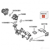 Трубка клапана EGR WAHLER 865639 5P SDX 60777D 4029783010118 - Изображение 2