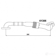 Трубка клапана EGR WAHLER K ZE7GTB 4029783009945 865642 61306D - Изображение 1