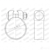 Cl exhaust system WALKER 132287 81985 SZG Q1 3277490819857 - Изображение 2