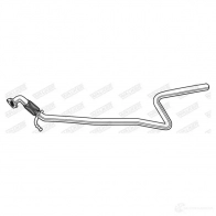 Выхлопная труба глушителя WALKER Ford Fiesta 5 (CBK, JH, JD) Хэтчбек 1.3 60 л.с. 2001 – 2008 3277490091086 09108 X8F95 1