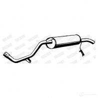 Выхлопная труба глушителя WALKER 2YP A0NL Nissan Primera 19532 3277490195326