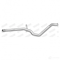 Выхлопная труба глушителя WALKER E VZOX 08215 3277490082152 Peugeot 307 1 (3A, H, E, PF2) 2000 – 2011