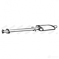 Резонатор WALKER Skoda Superb 70516 WUZ X2 3277490705167