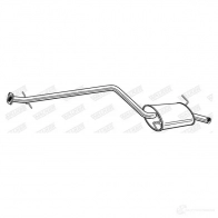 Резонатор WALKER 3277490240675 24067 Ford Transit Connect 1 (C170) 2002 – 2020 4L91 8P