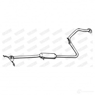 Резонатор WALKER 15749 2JS JZD Kia Pride 3277490157492