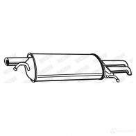 Задний глушитель WALKER 22070 T PM7T 3277490220707 128979 - Изображение 2