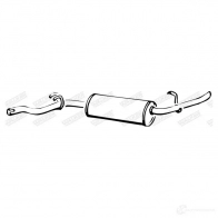 Задний глушитель WALKER 3277490159250 NJX 3M 125524 15925