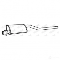 Задний глушитель WALKER 3277490220561 4NR1L 3 22056 Volkswagen Passat (B5) 3 Универсал 1.9 TDI Syncro/4motion 110 л.с. 1997 – 2000