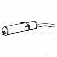 Задний глушитель WALKER 124062 I UTDCI 12481 3277490124814