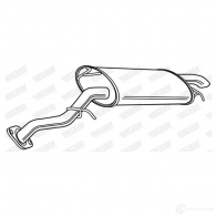Задний глушитель WALKER 23318 130058 LWH 5D 3277490233189 - Изображение 2