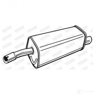 Задний глушитель WALKER 3277490713919 71391 A4S H9L 131151 - Изображение 2