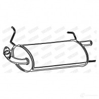 Задний глушитель WALKER 389H RIN 3277490165909 Nissan Primera (W10) 1 Универсал 1.6 i 102 л.с. 1991 – 1998 16590