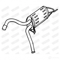 Задний глушитель WALKER 3277490188090 18809 YTH 6B3W 126955