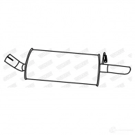 Задний глушитель WALKER 3277490193919 19391 DHEE5A 0 127280 - Изображение 2